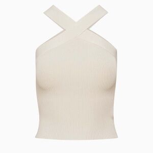 Aritzia Babaton Sculpt Knit Criss Cross Tank